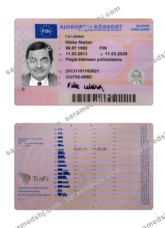 Finland driving license 2013-present